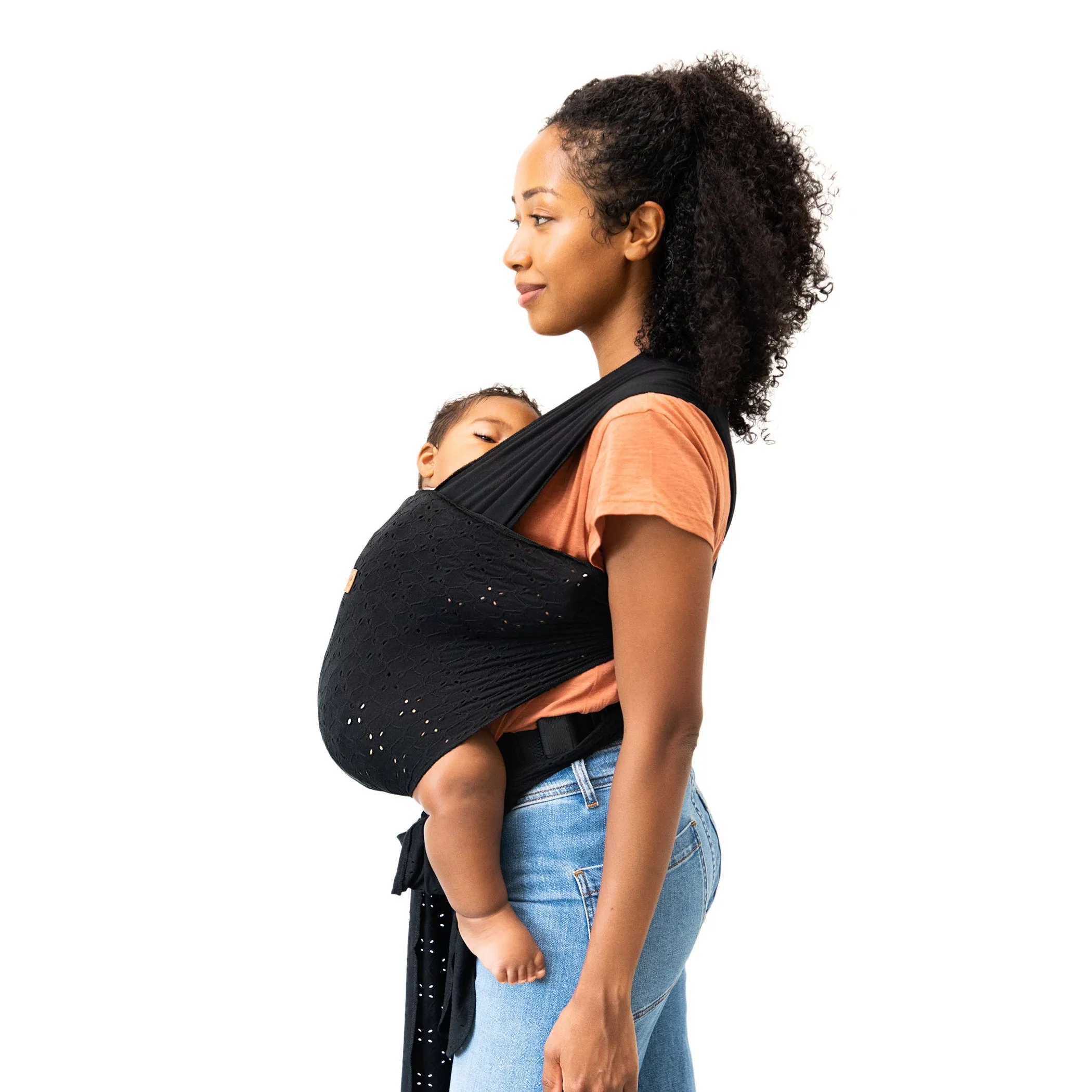Easy-wrap Carrier By Petunia Pickle Bottom - Black Eyelet