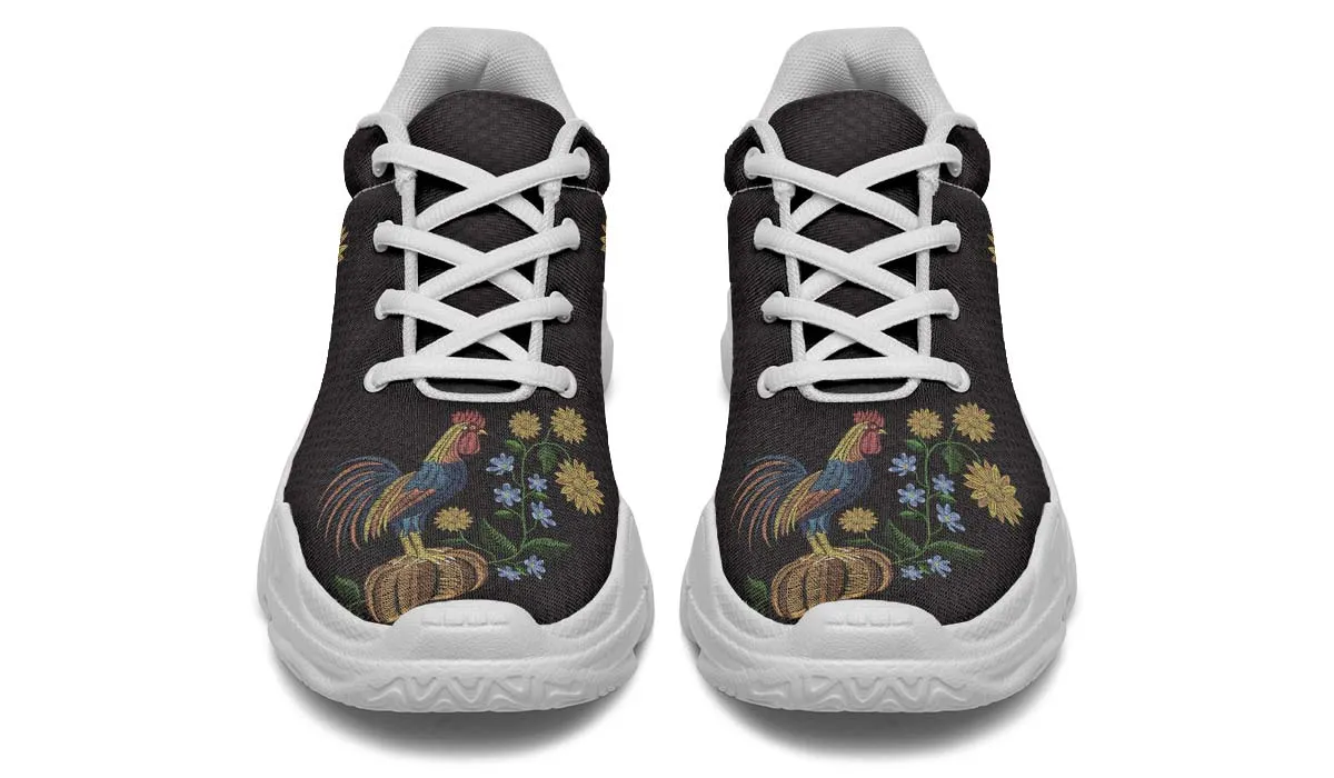 Embroidery Chicken Chunky Sneakers