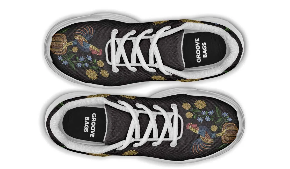 Embroidery Chicken Chunky Sneakers