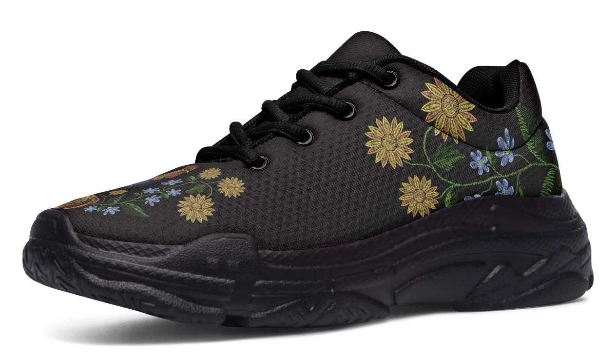 Embroidery Chicken Chunky Sneakers