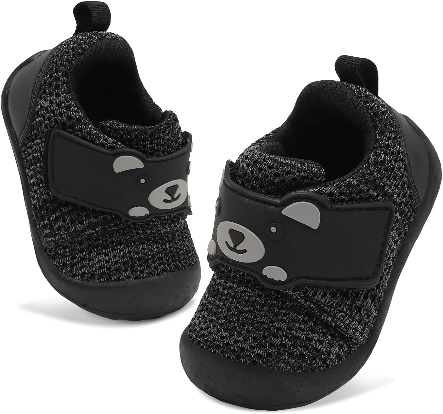 FEETCITY Baby Walking Shoes Wide Baby Shoes Boys Girls Infant Sneakers Crib Shoes Breathable Toddler Barefoot Shoes Slip On Shoes