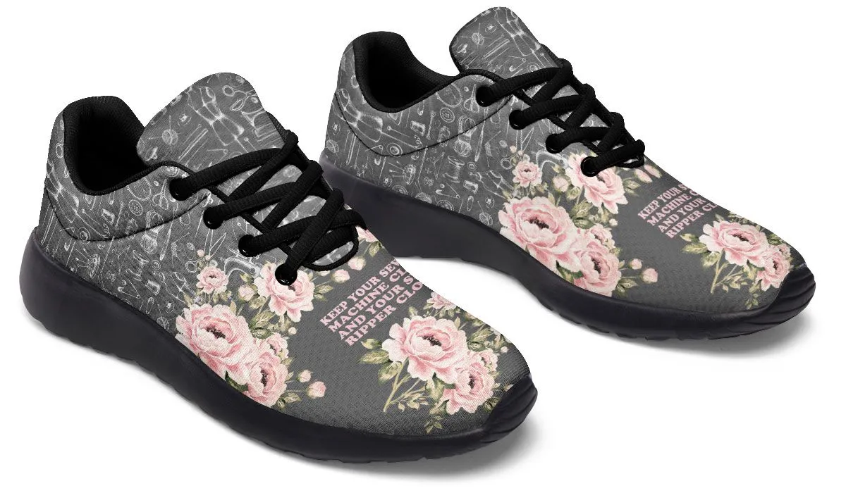 Floral Sewing Sneakers