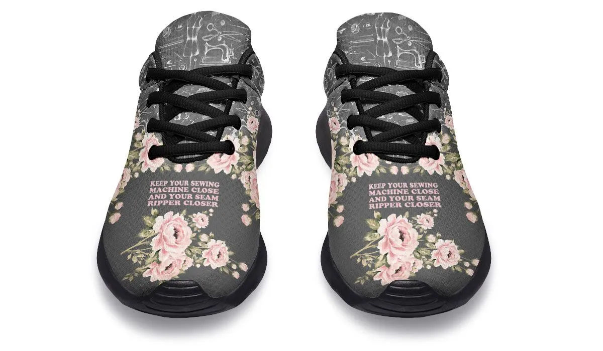 Floral Sewing Sneakers