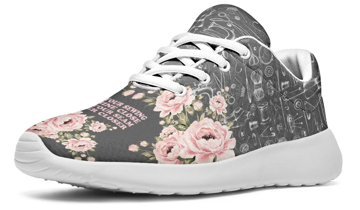 Floral Sewing Sneakers