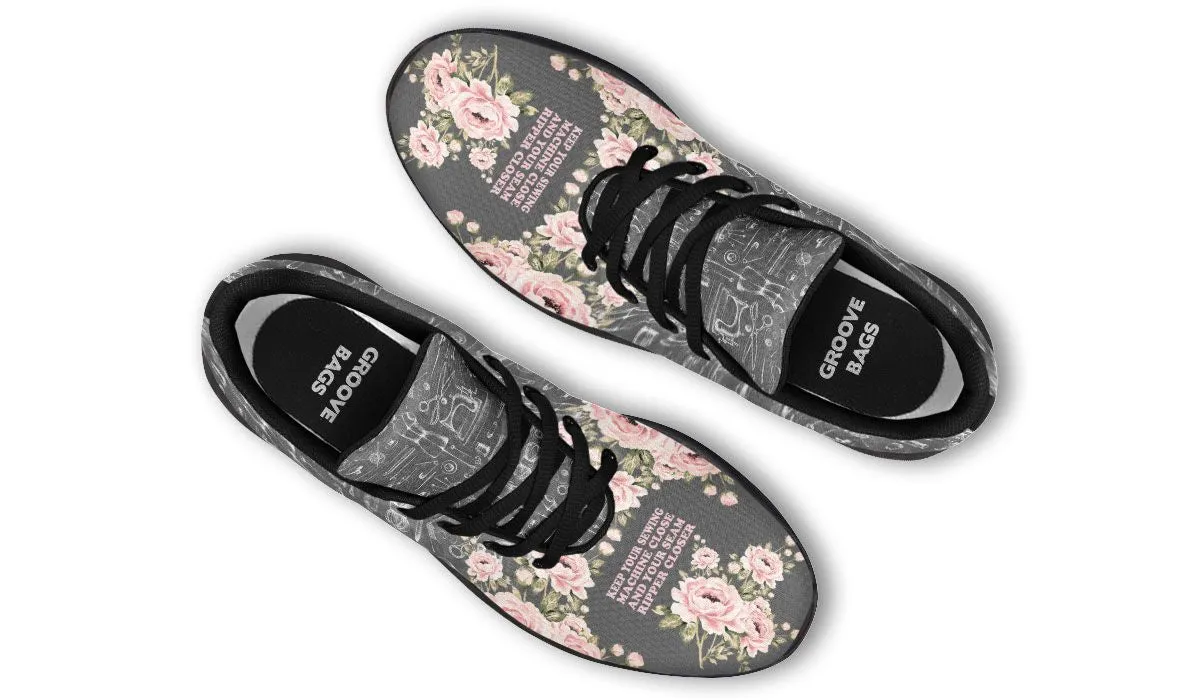 Floral Sewing Sneakers