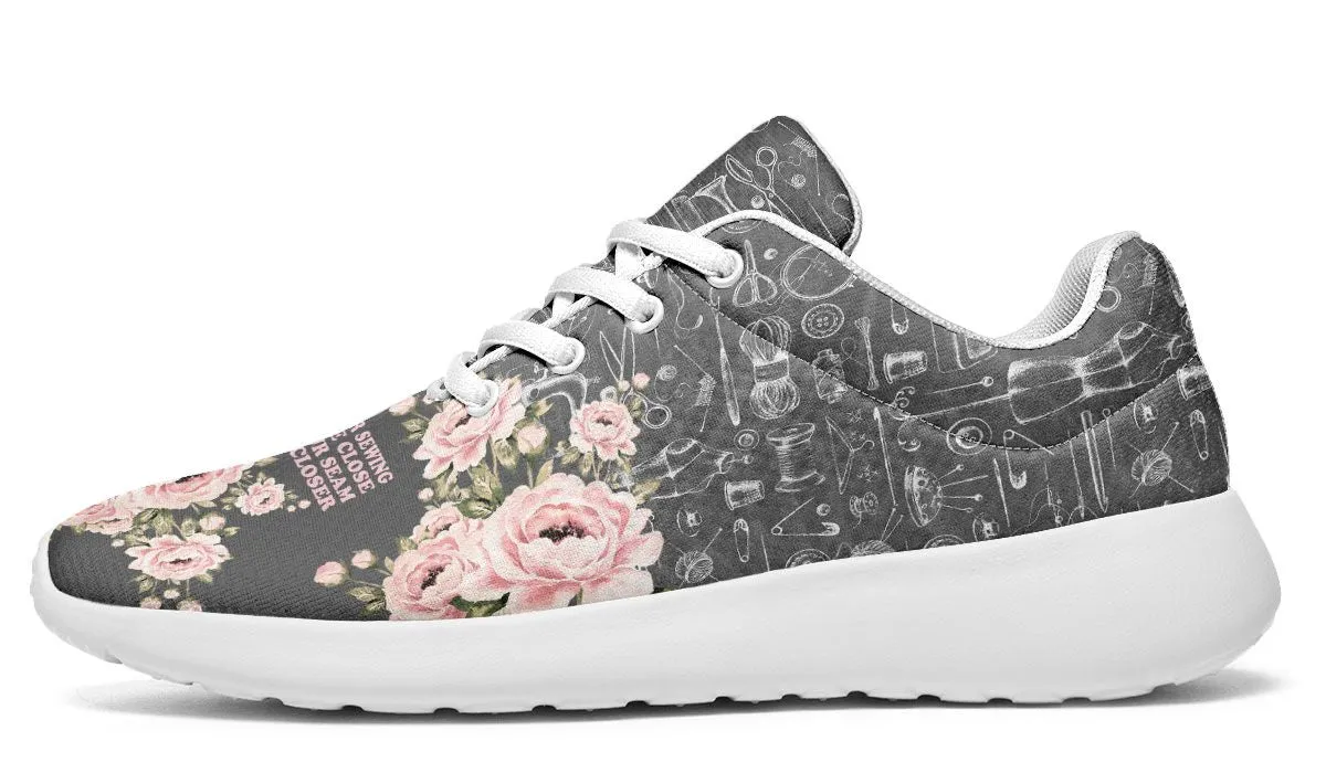 Floral Sewing Sneakers