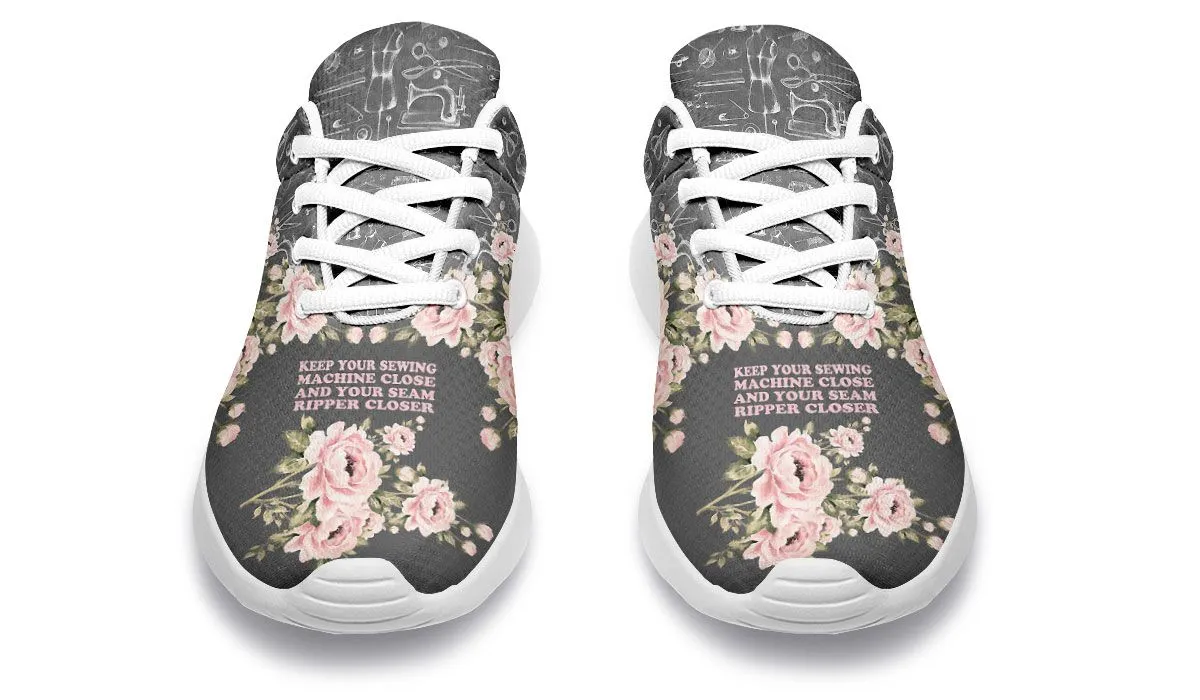 Floral Sewing Sneakers