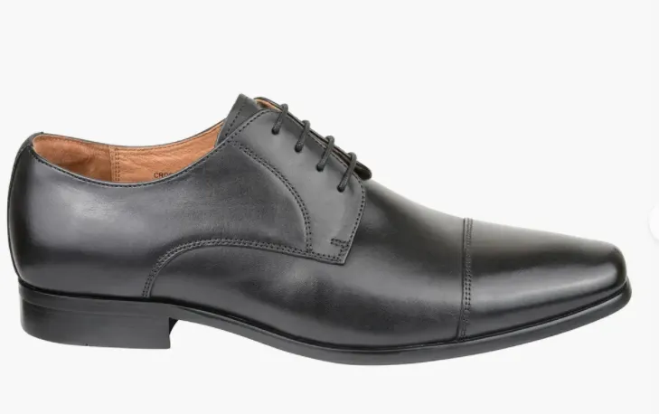 Florsheim Cross Cap Toe Shoe - Black