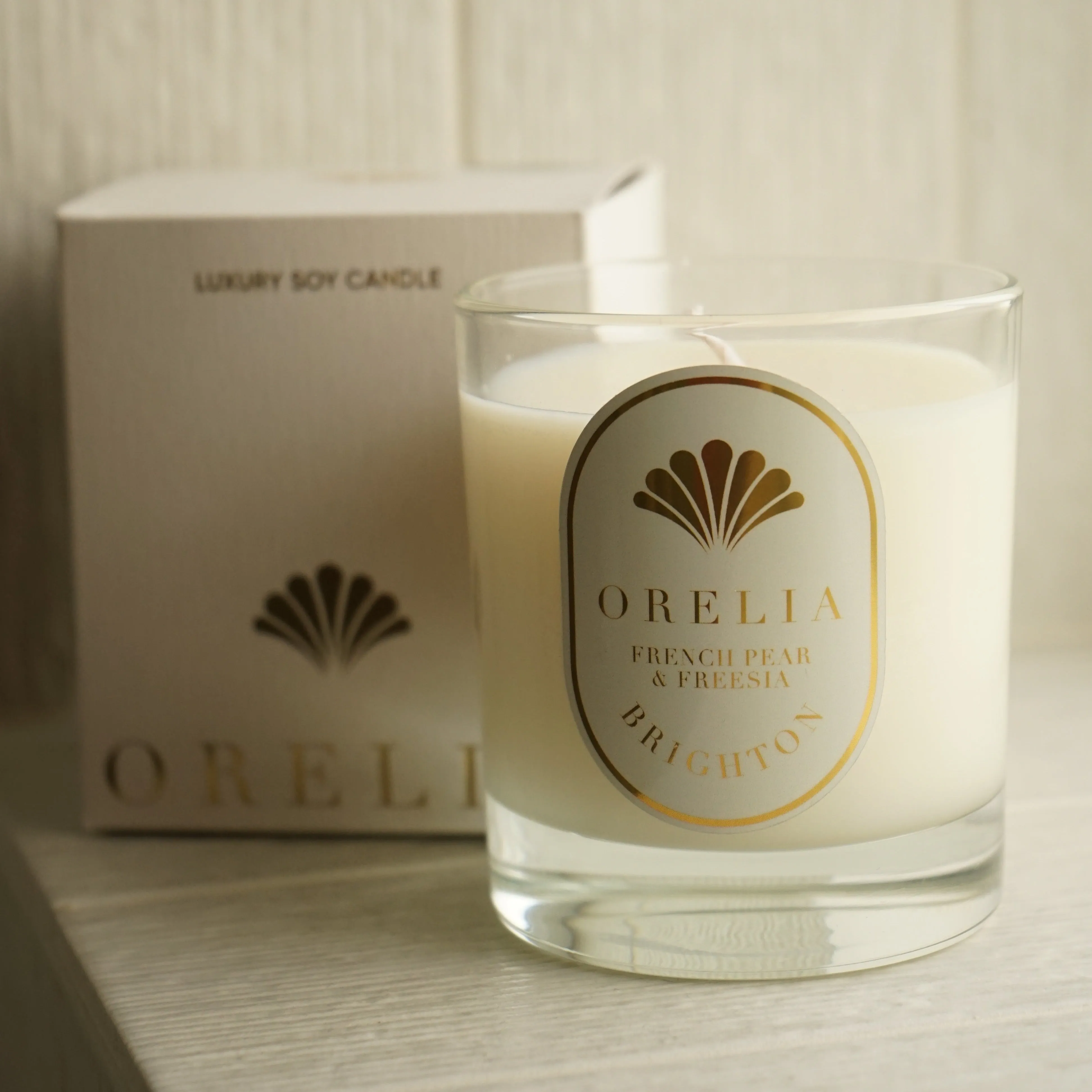 French Pear & Freesia Votive Candle