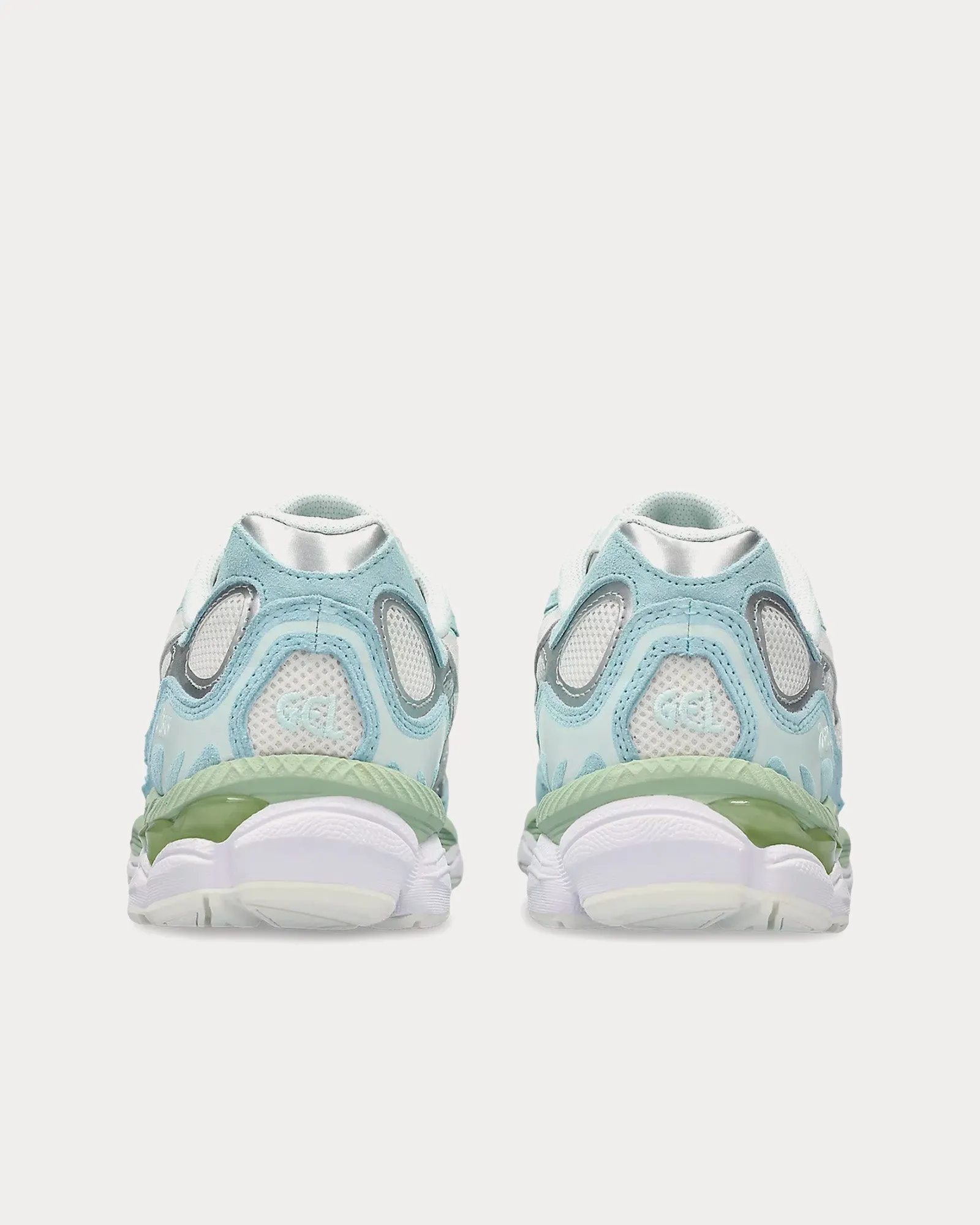 Gel-NYC Cream / Aquamarine Low Top Sneakers