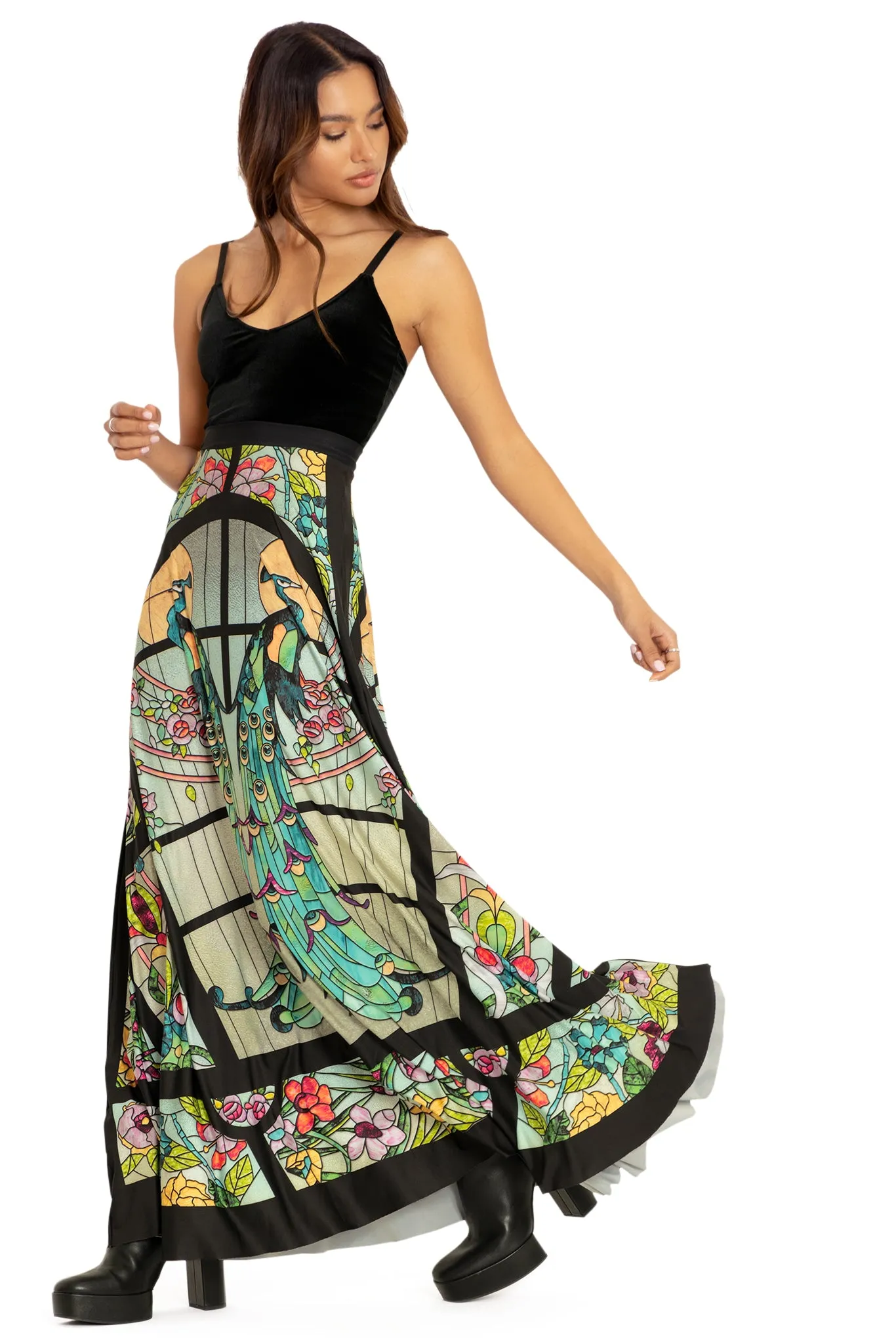 Glass Garden Maxi Skirt
