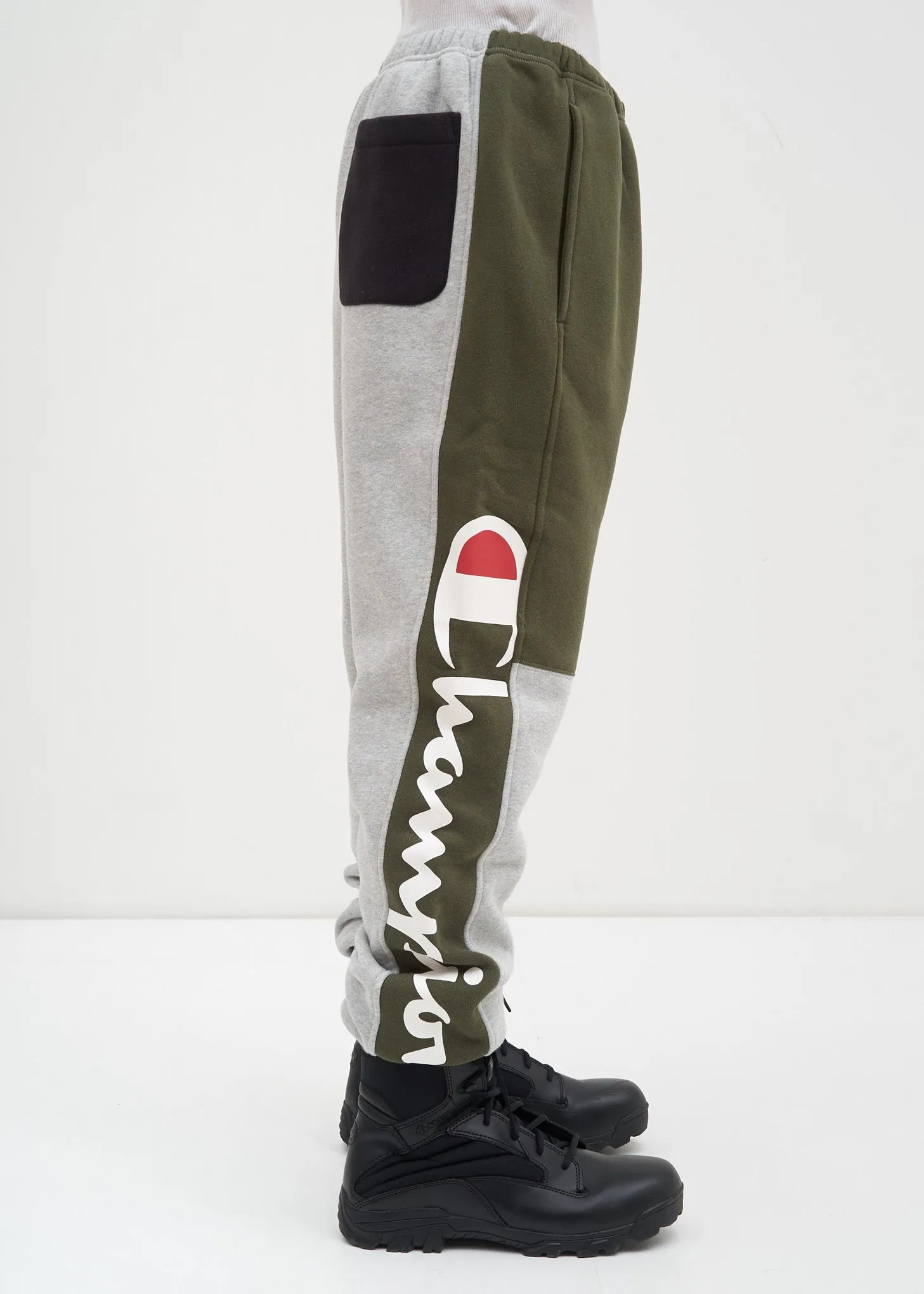 Grey Color Block Sweatpant