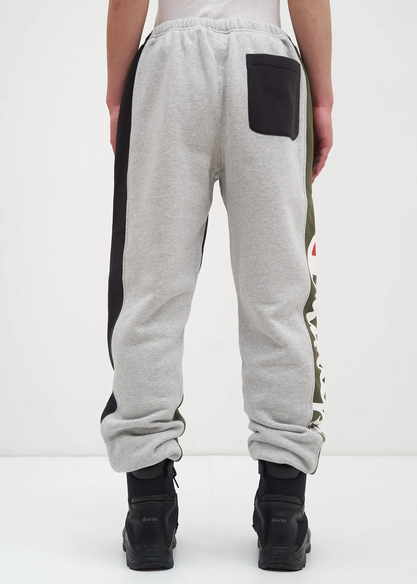 Grey Color Block Sweatpant