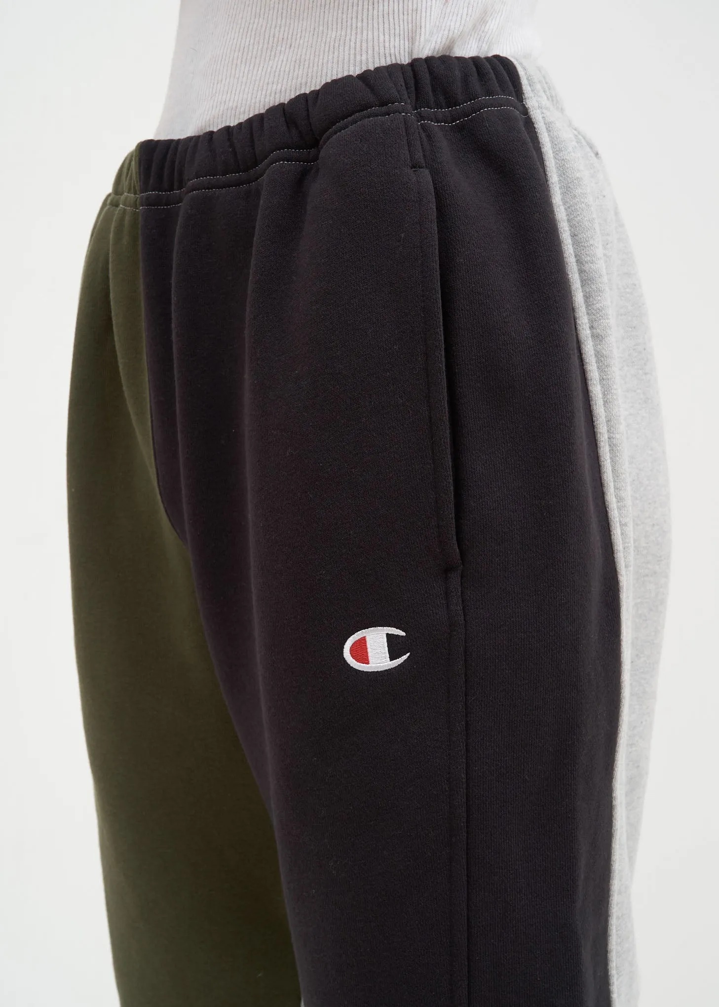 Grey Color Block Sweatpant
