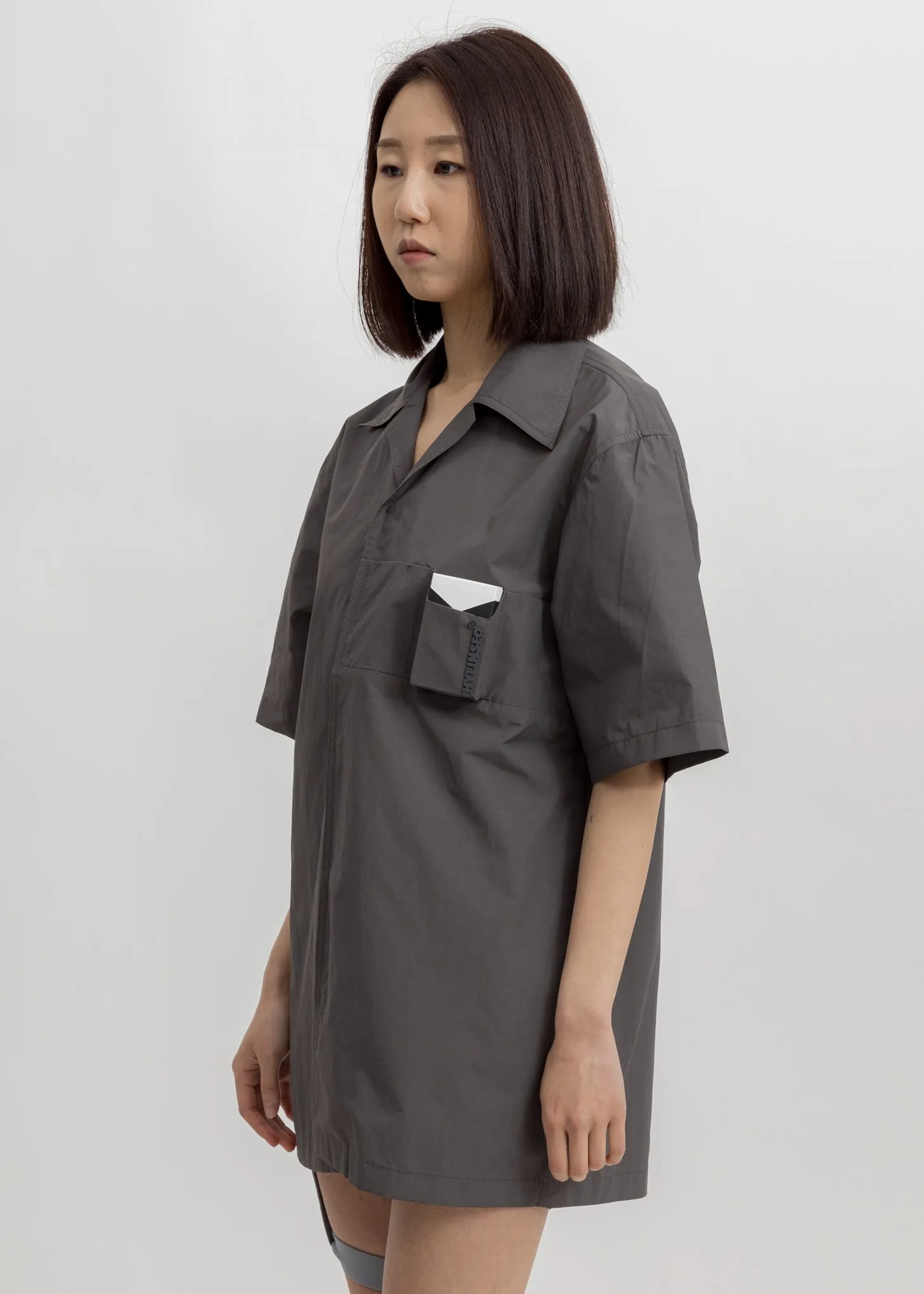 Grey Smoker's Shirt