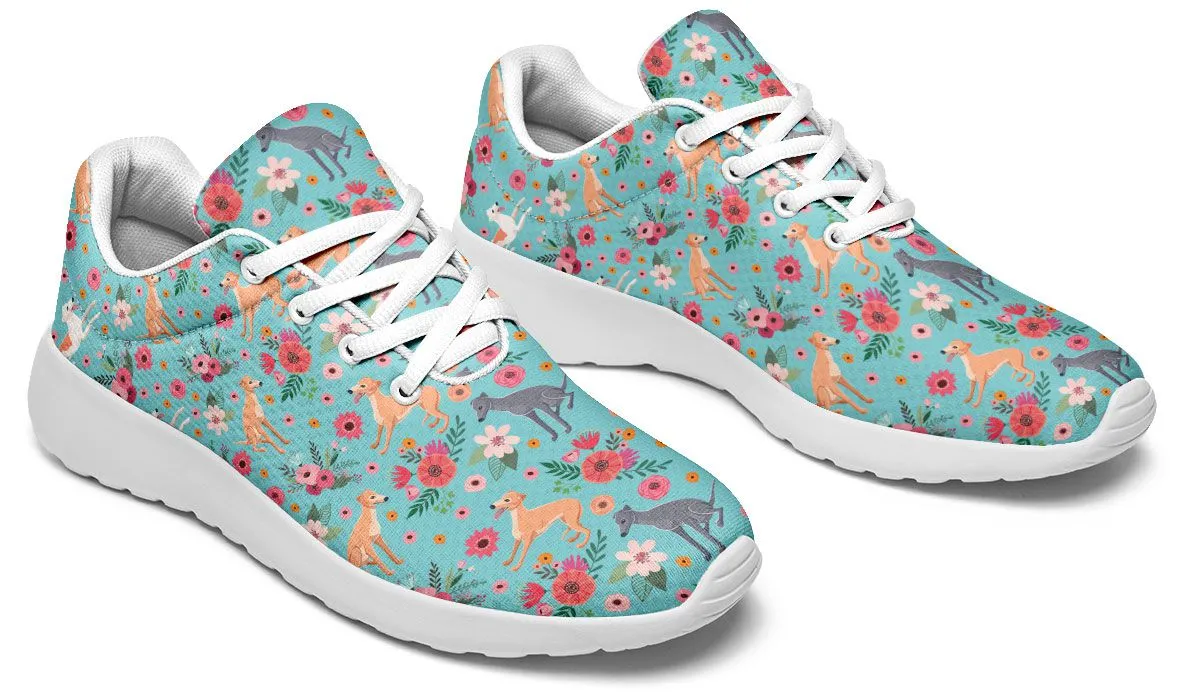 Greyhound Flower Athletic Sneakers