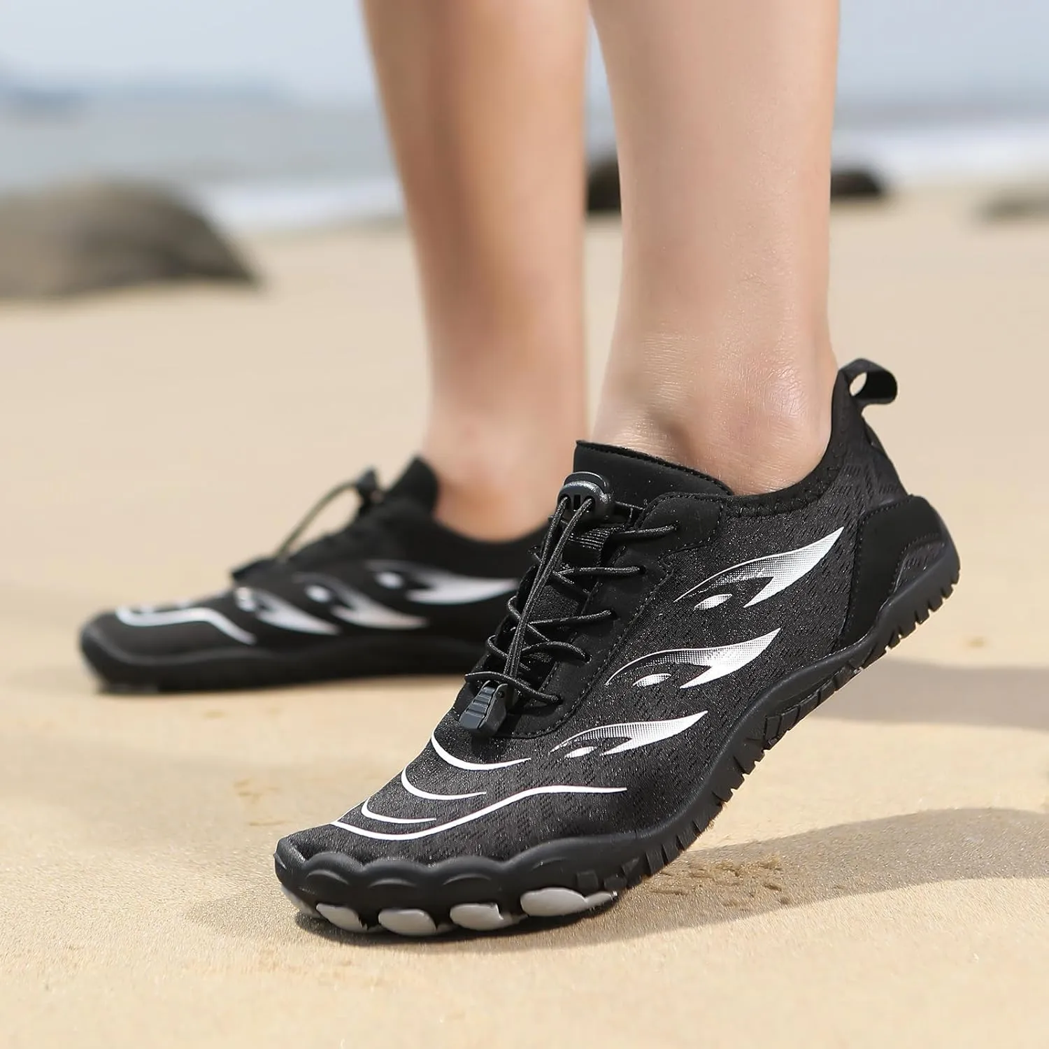Grounded Footwear for Women Men with Neuropathy Grounding Shoes Hiking Footwear Barefoot Womens Shoes Non-Slip Outdoor Unisex Water Pro Beach Shoe Wide Toe Box Sneakers, Diabetic Shoe, Quick-Dry