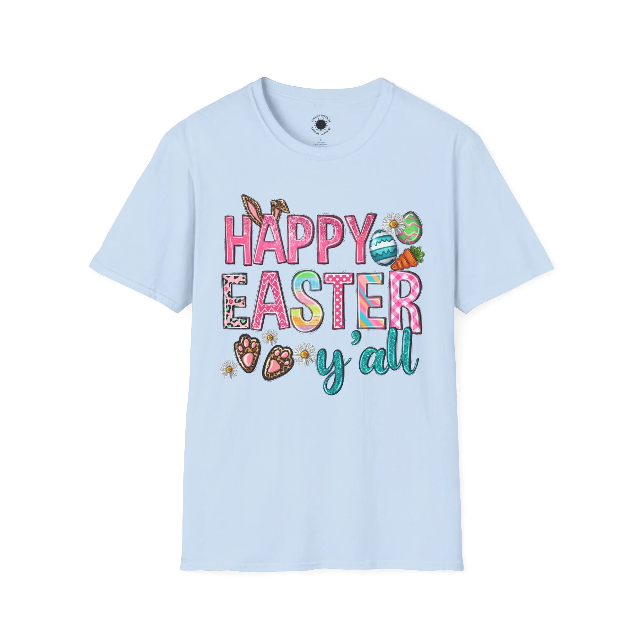 Happy Easter Y'all Unisex Softstyle T-Shirt
