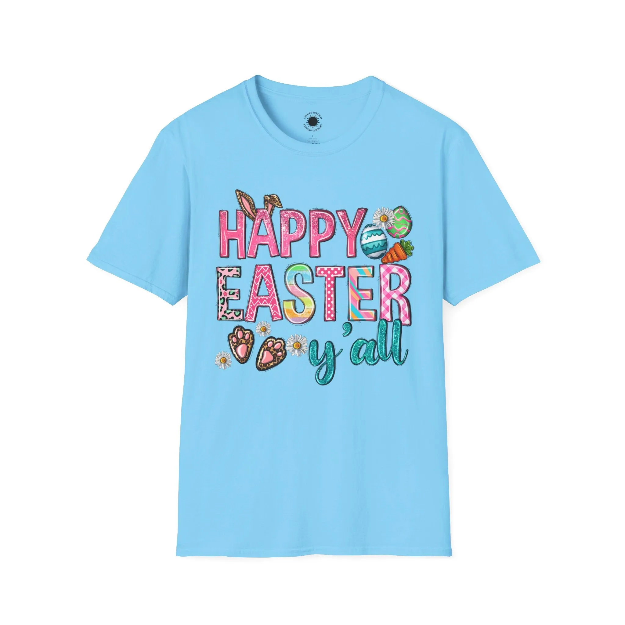 Happy Easter Y'all Unisex Softstyle T-Shirt