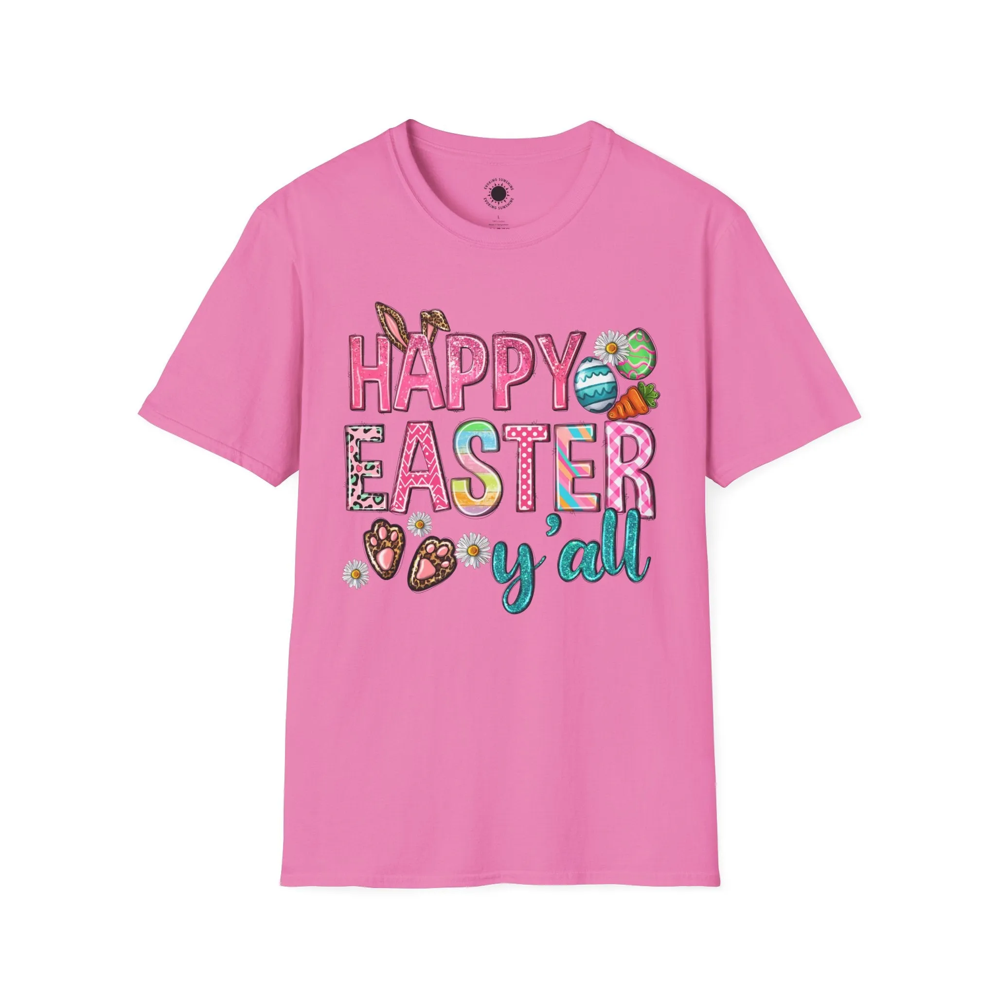 Happy Easter Y'all Unisex Softstyle T-Shirt