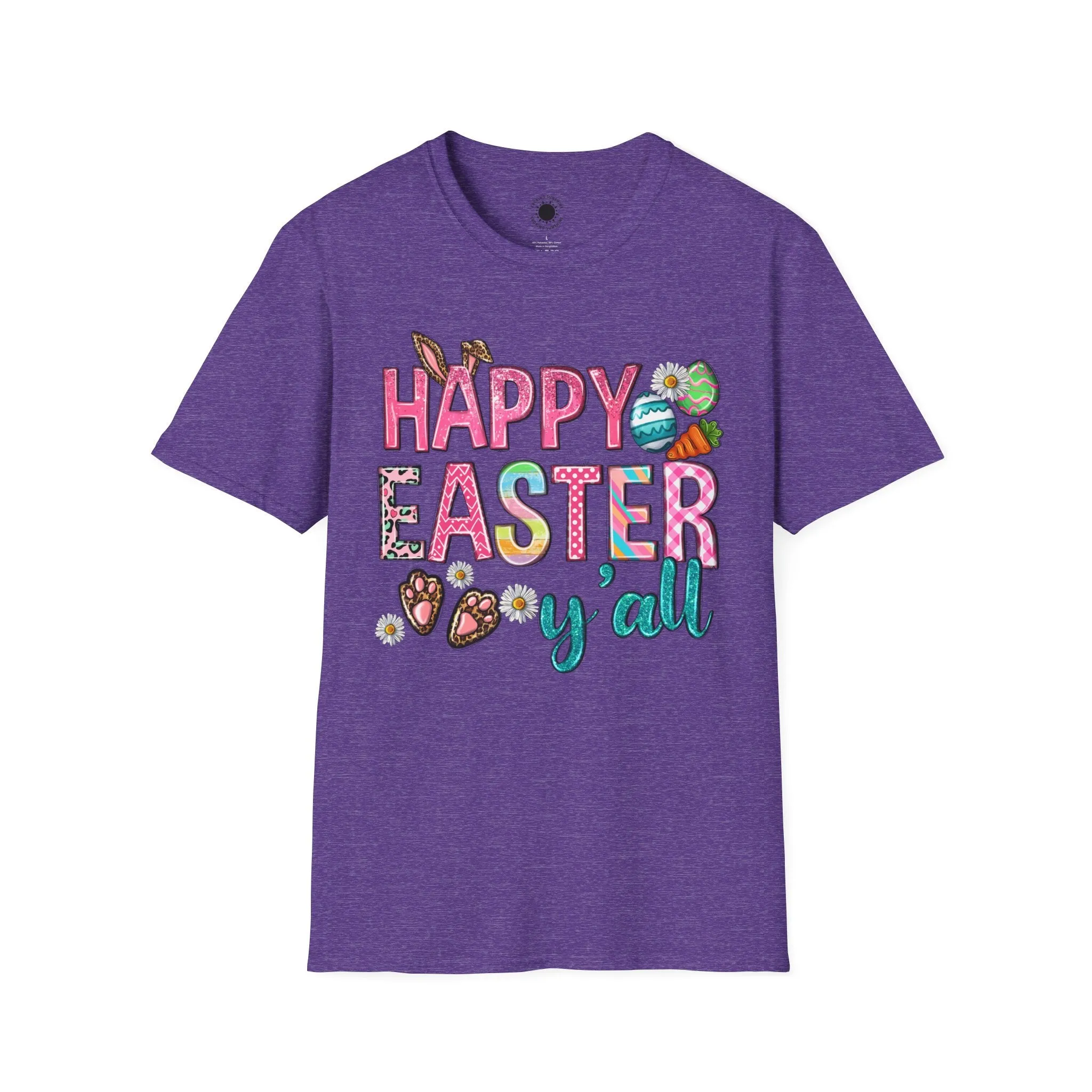 Happy Easter Y'all Unisex Softstyle T-Shirt