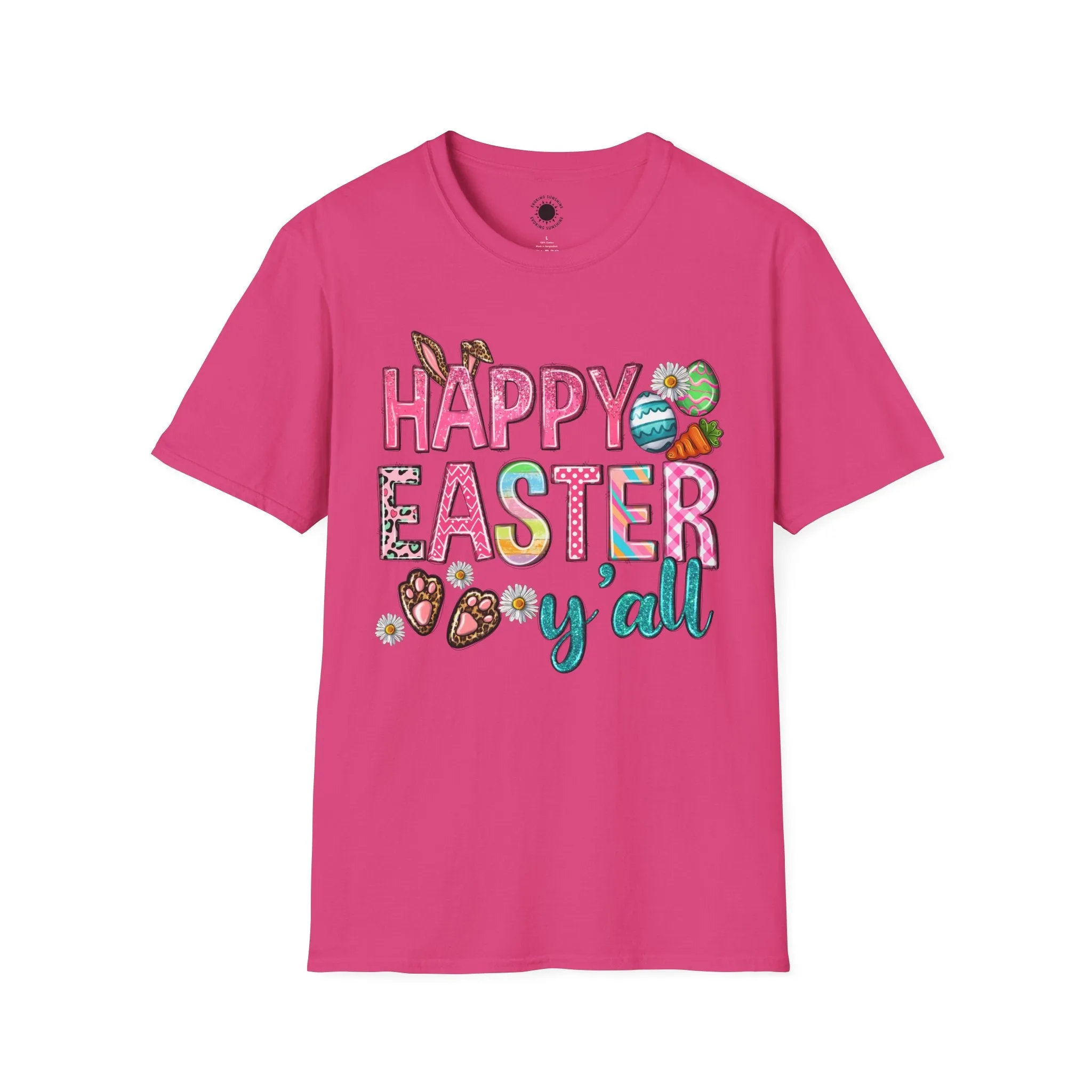 Happy Easter Y'all Unisex Softstyle T-Shirt