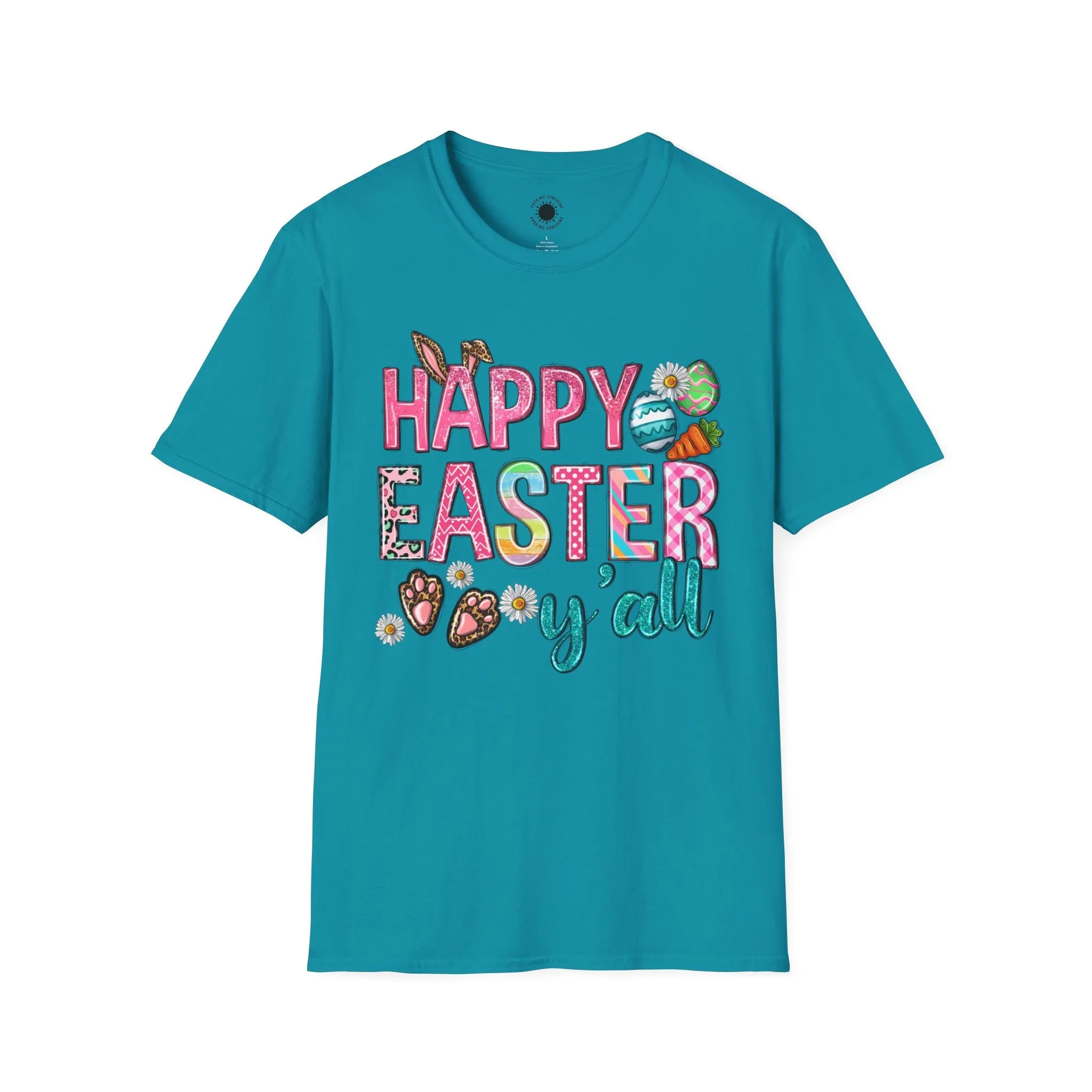 Happy Easter Y'all Unisex Softstyle T-Shirt
