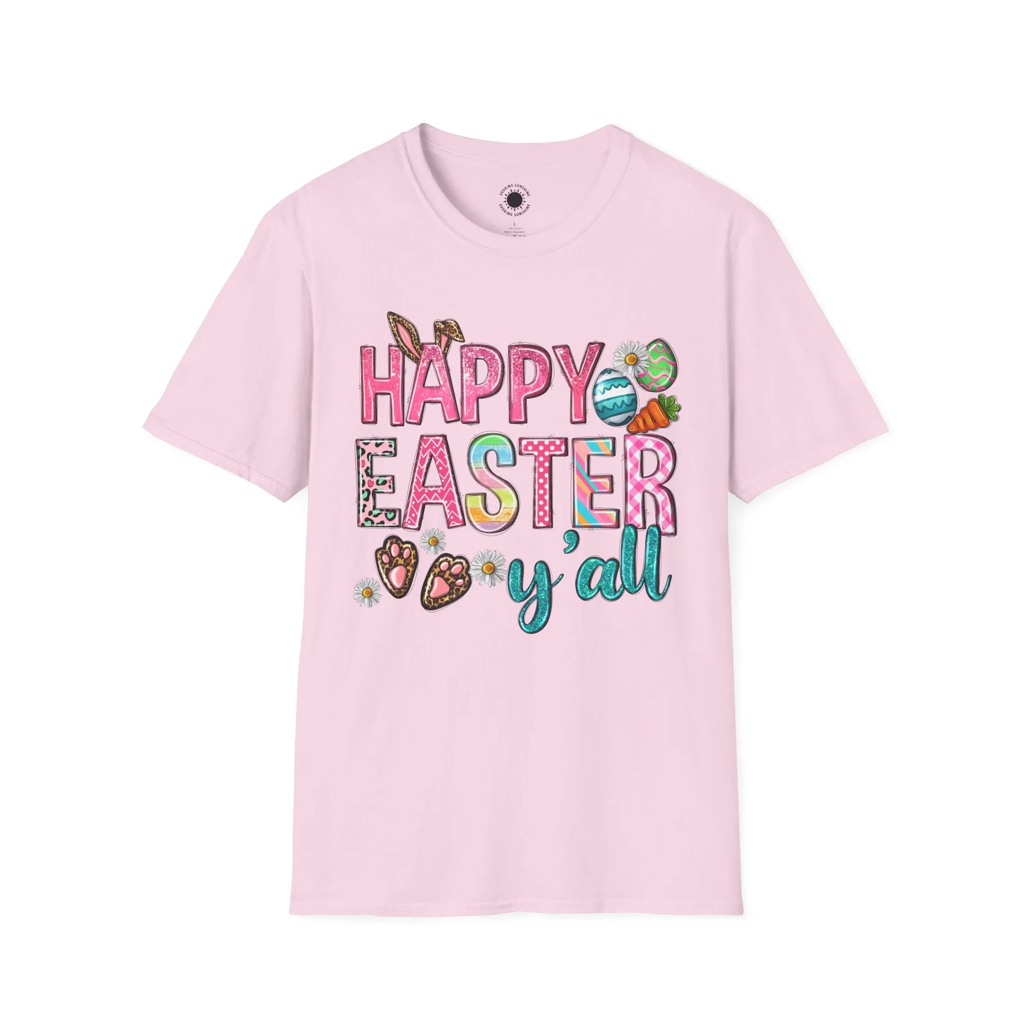 Happy Easter Y'all Unisex Softstyle T-Shirt