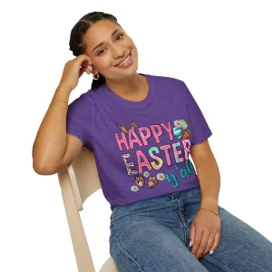 Happy Easter Y'all Unisex Softstyle T-Shirt