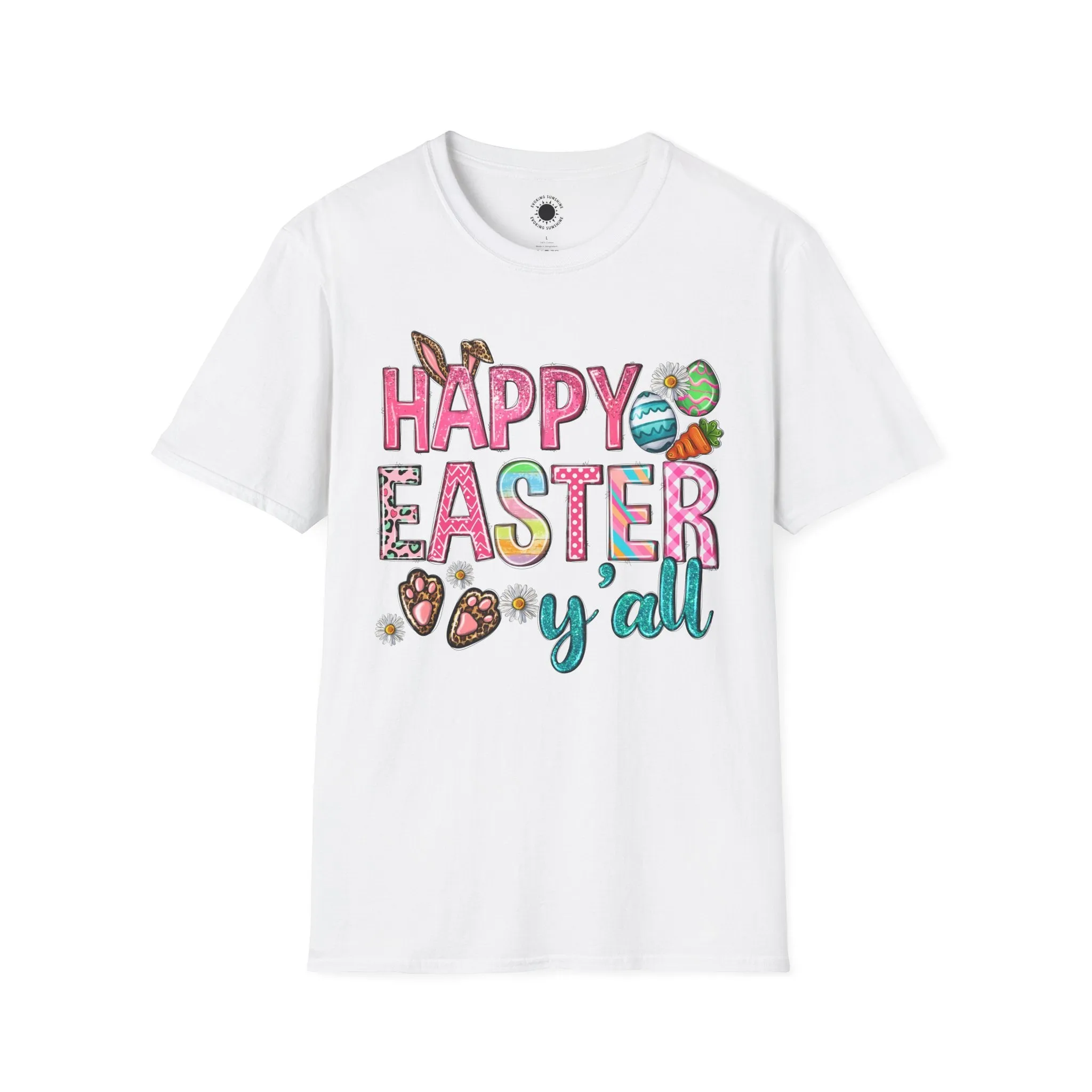 Happy Easter Y'all Unisex Softstyle T-Shirt