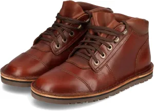 JIM GREEN Men's Barefoot African Ranger Boots Lace-Up Water Resistant Full Grain Leather Work or Hiking Boot