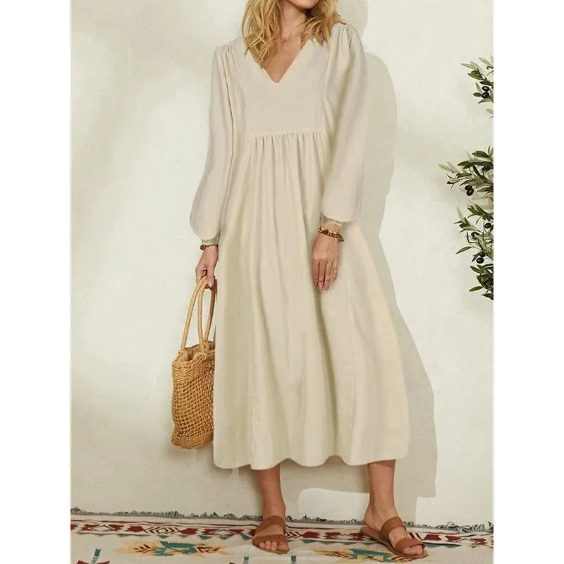 Juliette - Flowing V-Neck  Dress