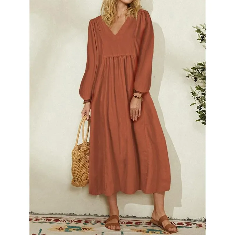 Juliette - Flowing V-Neck  Dress