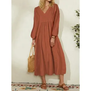 Juliette - Flowing V-Neck  Dress