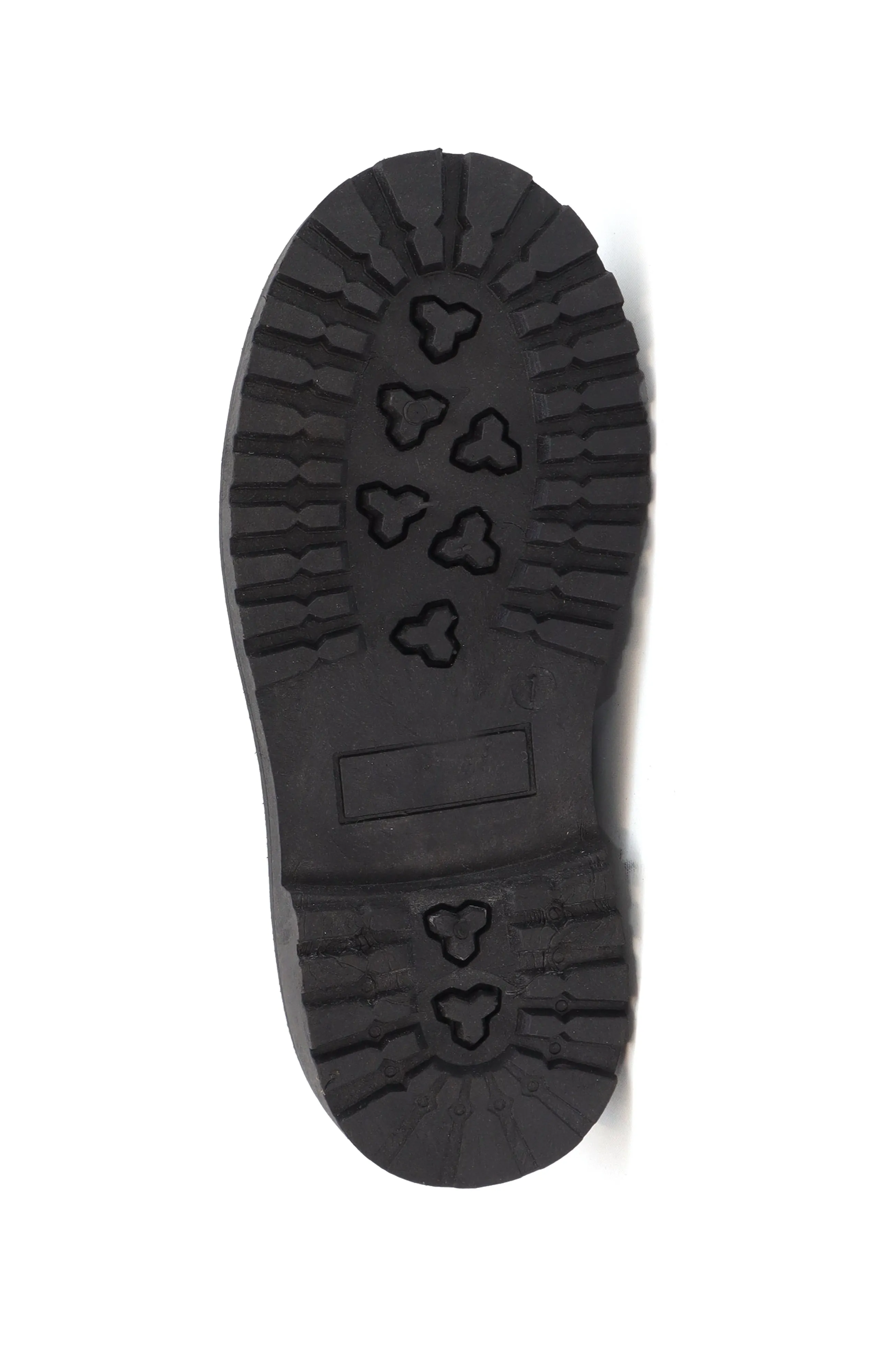 LESLIE-33Y Girls Star Print Design Boot With Studs