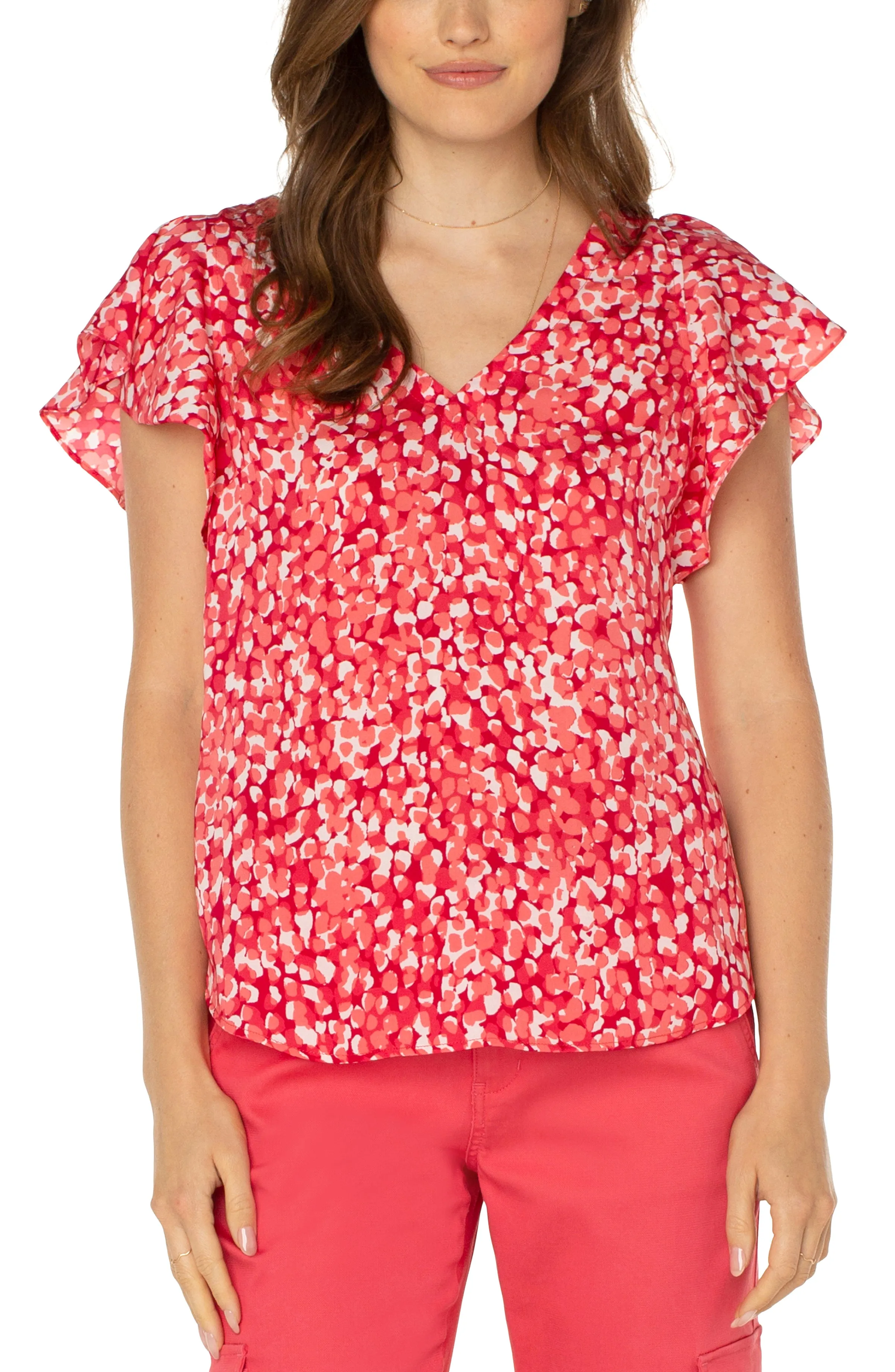 Liverpool Cropped Trouser 26in In Watermelon