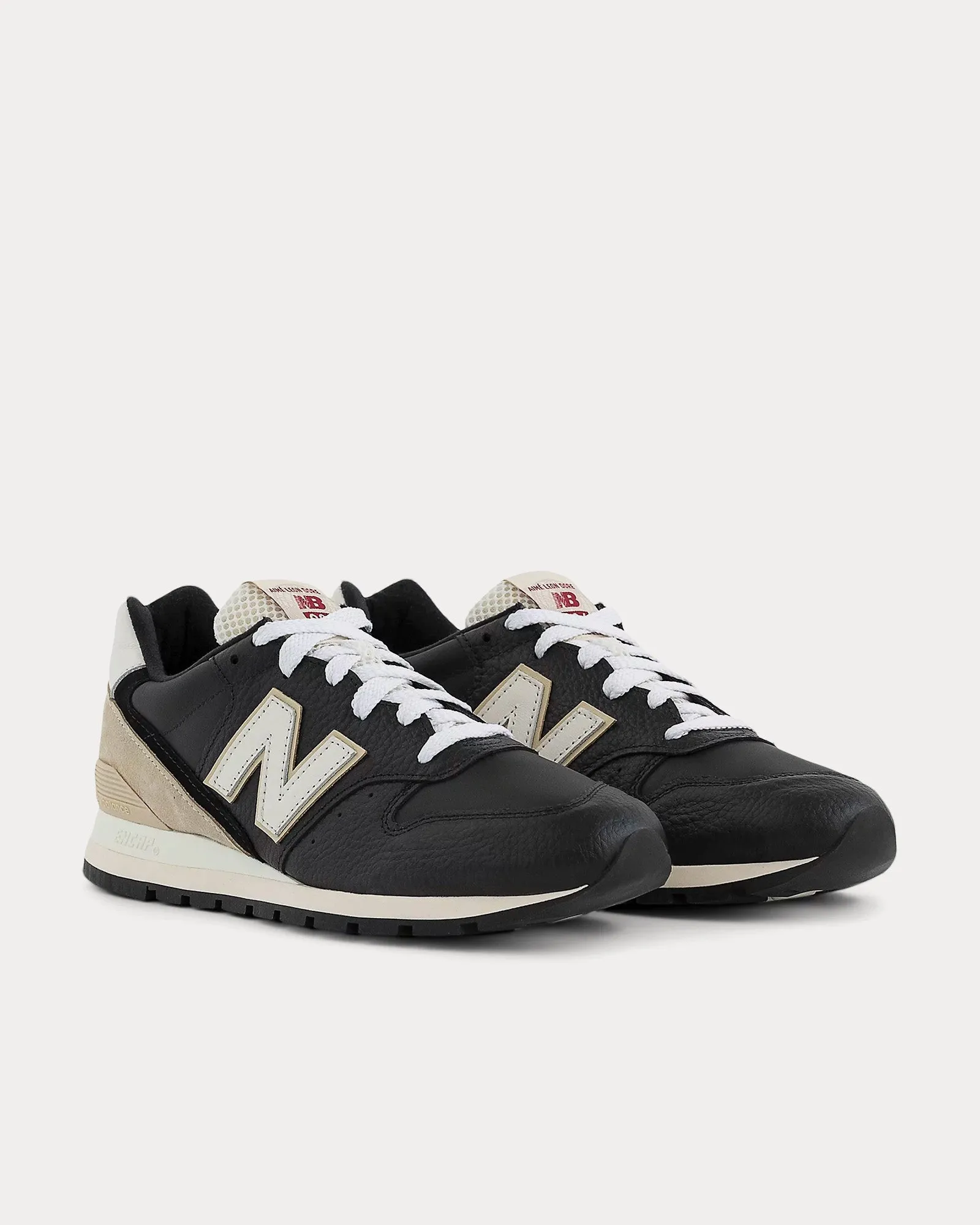 Made in USA 996 Black / Sandstone / White Low Top Sneakers