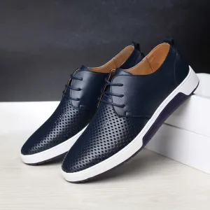 Men's Leather Casual Dress Shoes