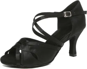 Minishion Womens Ankel Strap Latin Salsa Dance Shoes Wedding Evening Sandals
