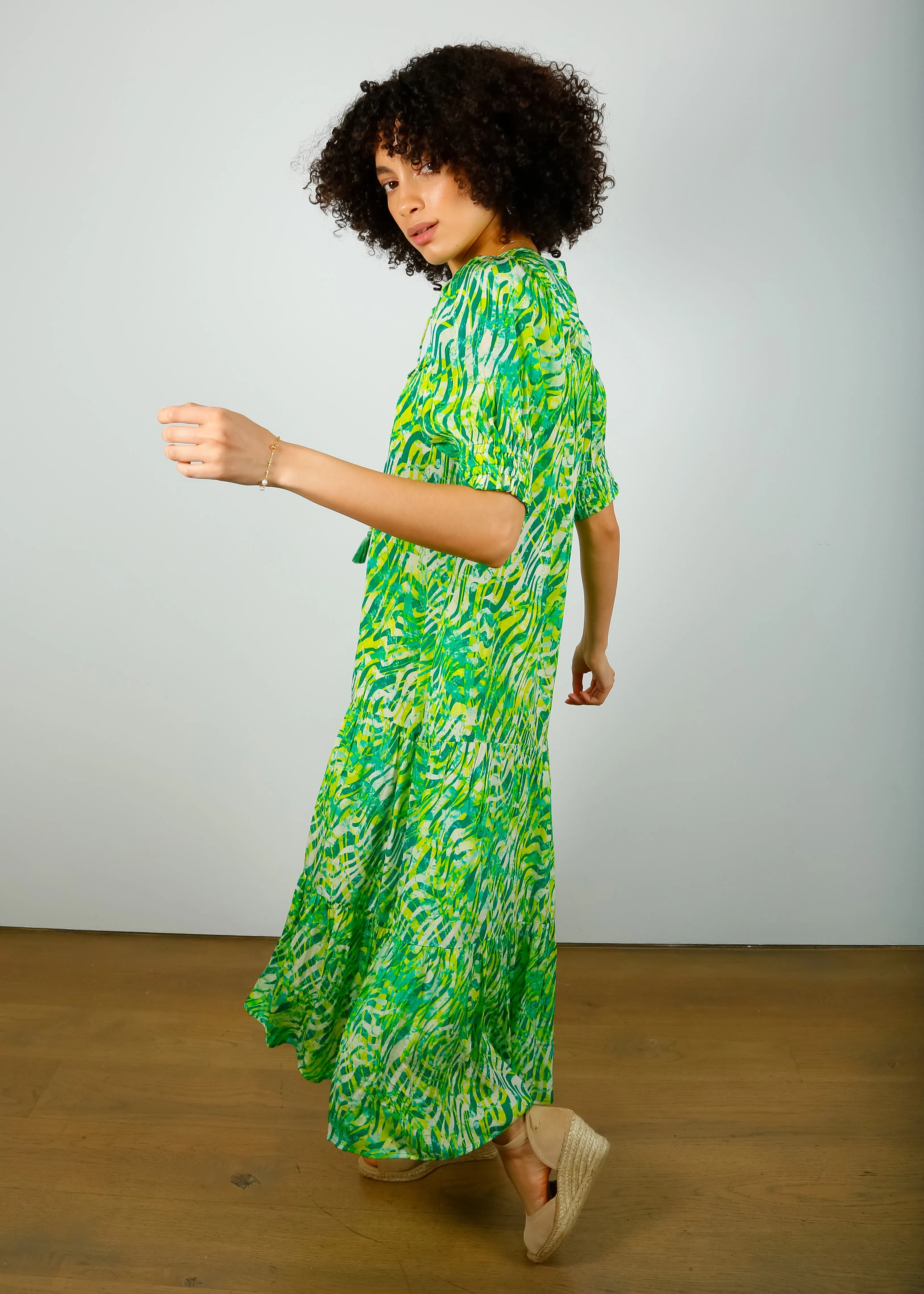 MOLIIN Sloane Dress in Bright Green