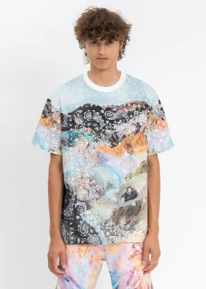 Multi Bandana Mountain Printed T-Shirt