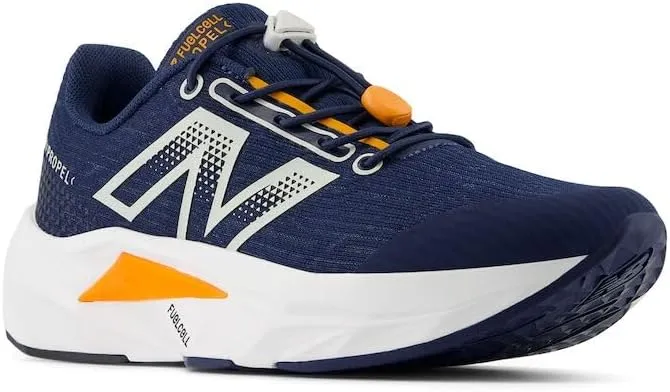 New Balance Unisex-Child FuelCell Propel V5 Bungee Running Shoe