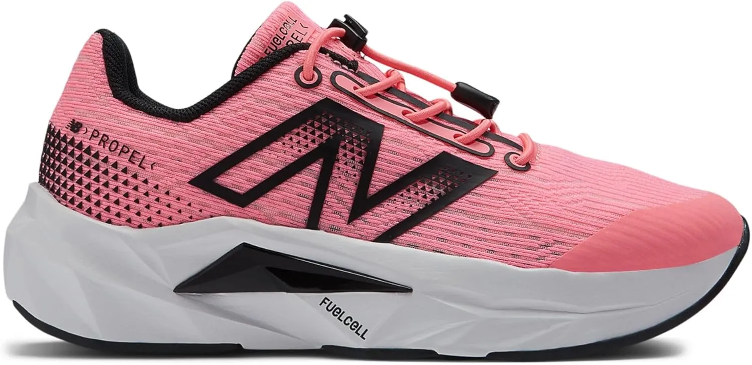 New Balance Unisex-Child FuelCell Propel V5 Bungee Running Shoe