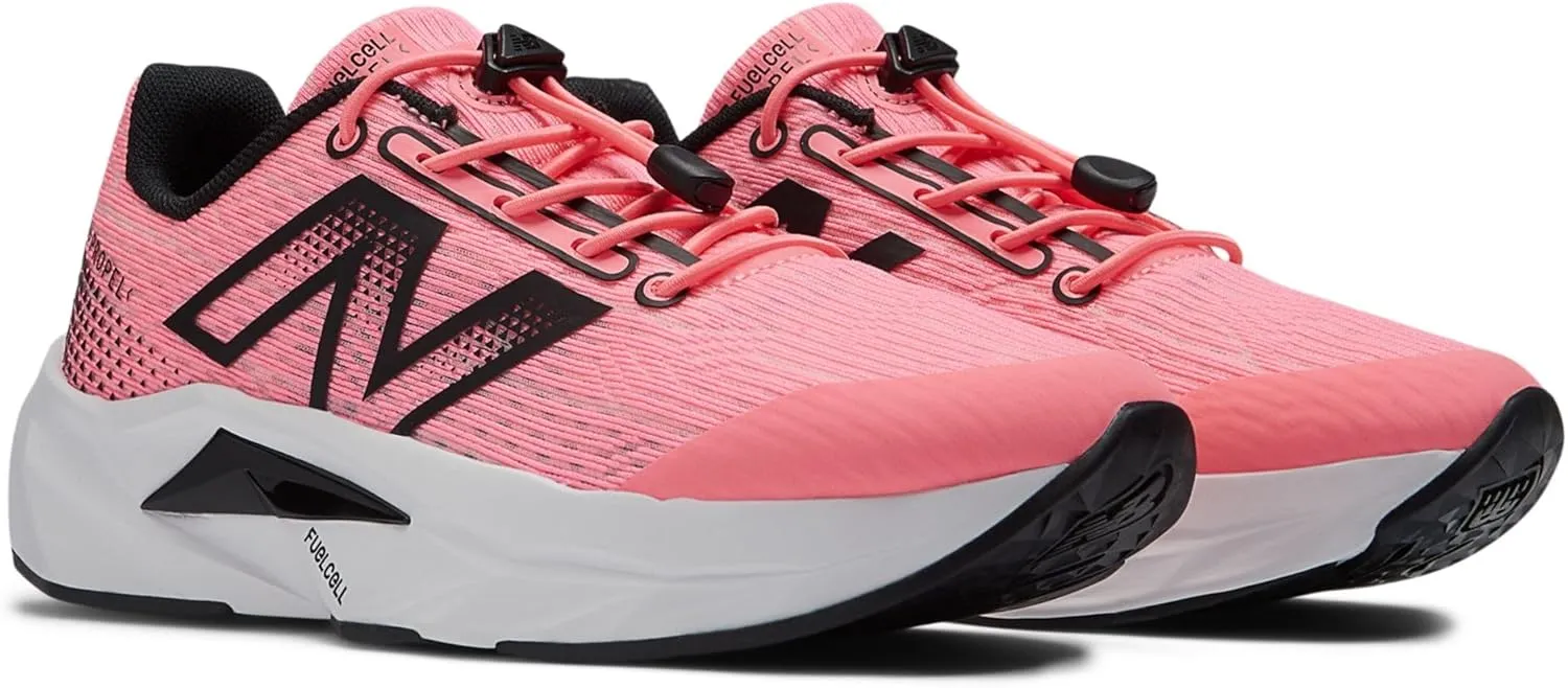New Balance Unisex-Child FuelCell Propel V5 Bungee Running Shoe