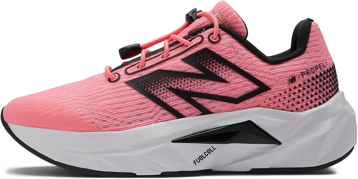 New Balance Unisex-Child FuelCell Propel V5 Bungee Running Shoe
