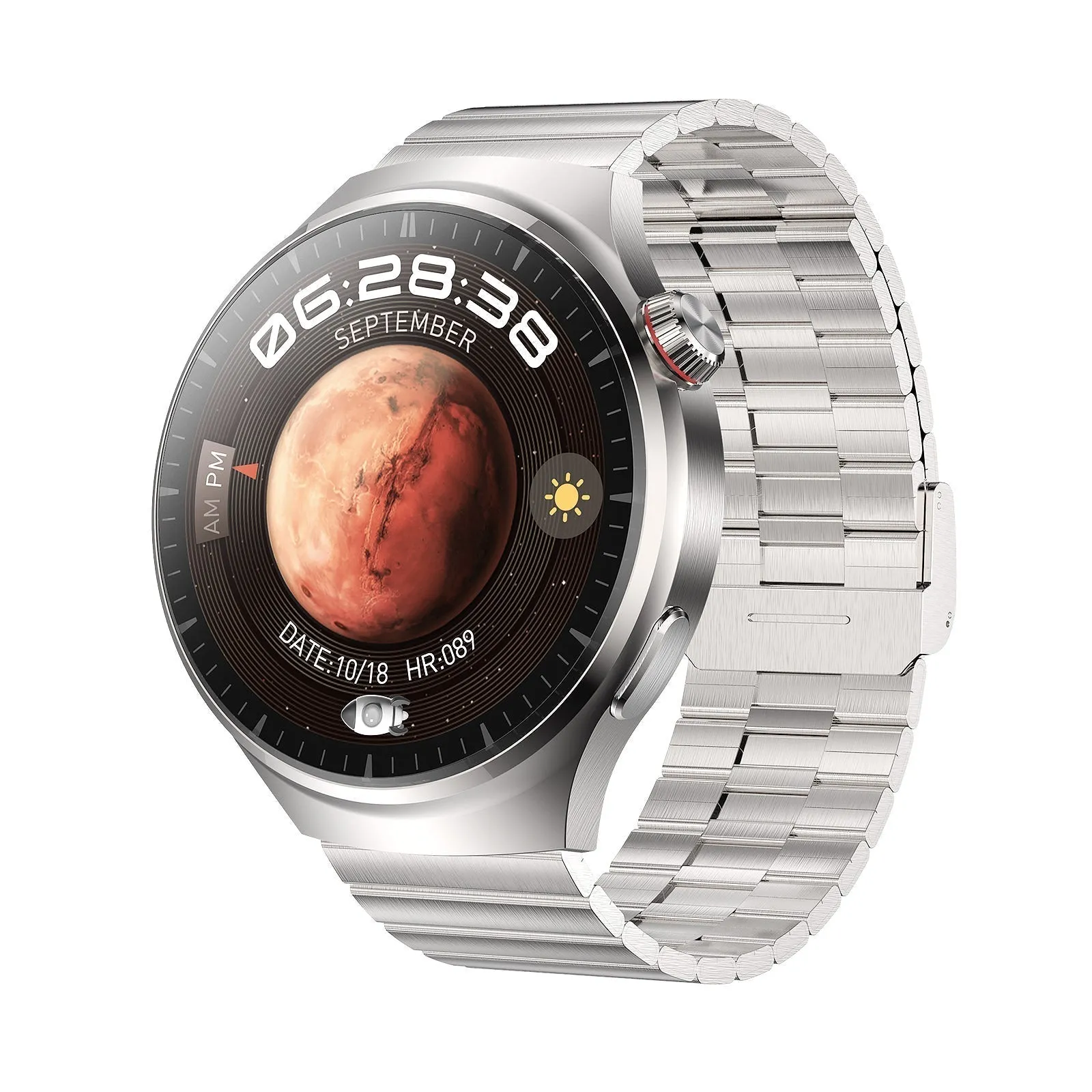 Newly arrivedWatch 4 PRO Round Smartwatch: Bluetooth calling, waterproof and smart voice assistant for your active life! 