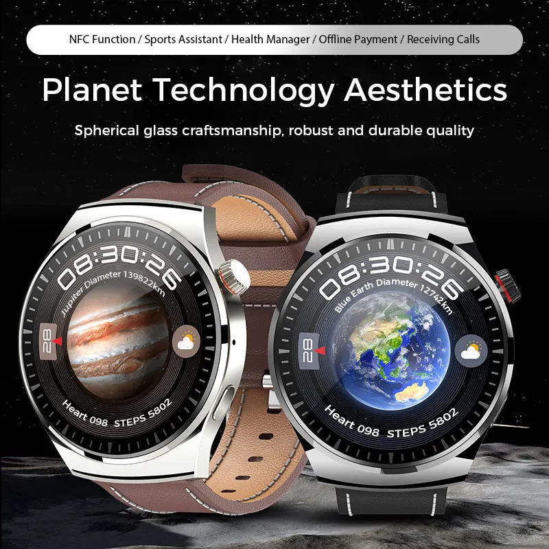Newly arrivedWatch 4 PRO Round Smartwatch: Bluetooth calling, waterproof and smart voice assistant for your active life! 