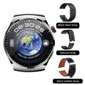 Newly arrivedWatch 4 PRO Round Smartwatch: Bluetooth calling, waterproof and smart voice assistant for your active life! 