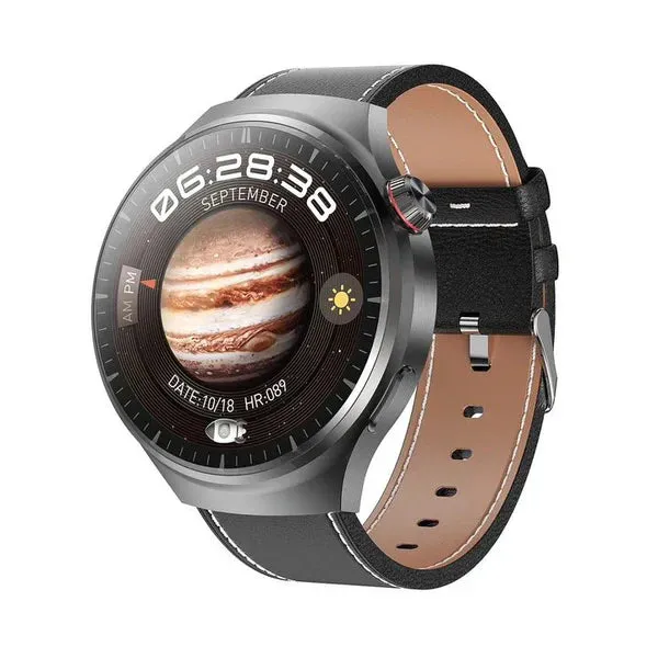 Newly arrivedWatch 4 PRO Round Smartwatch: Bluetooth calling, waterproof and smart voice assistant for your active life! 