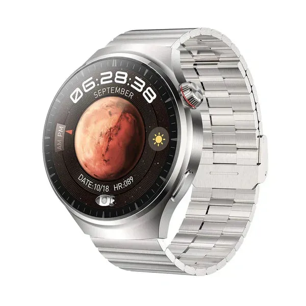 Newly arrivedWatch 4 PRO Round Smartwatch: Bluetooth calling, waterproof and smart voice assistant for your active life! 